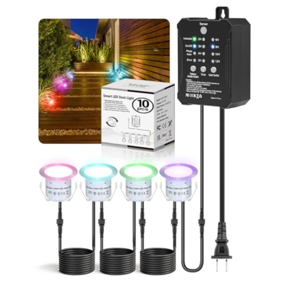 Outdoor Lighting Kits Low Voltage - Zestaw oświetlenia RGB do tarasu z