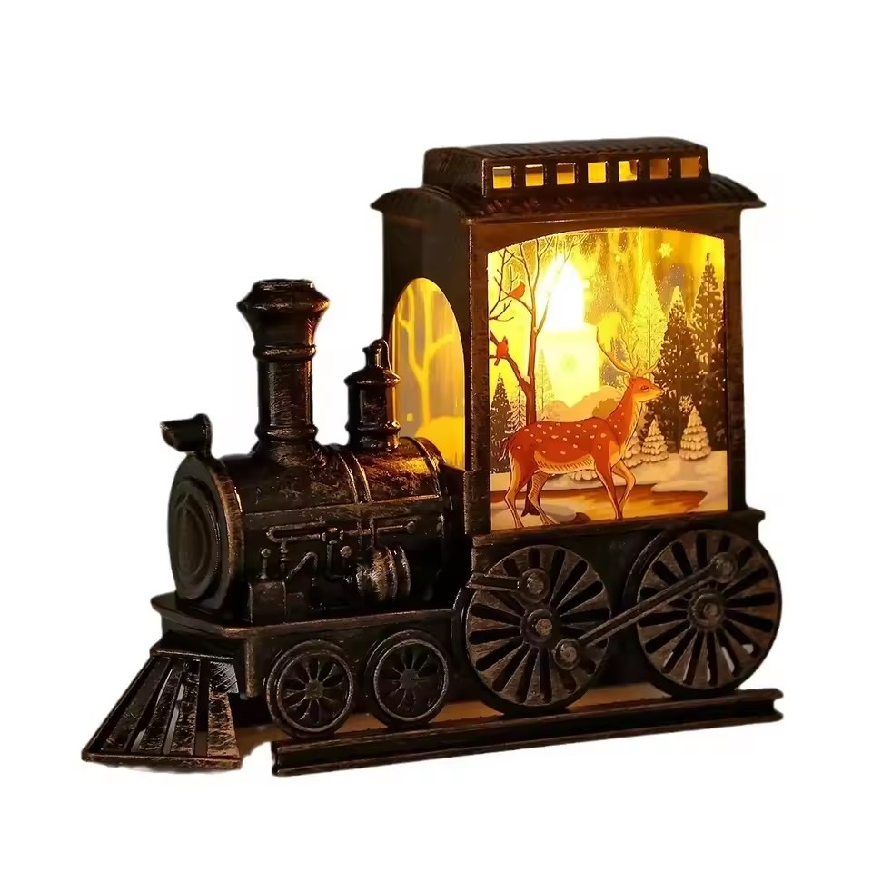 Outdoor Lighting Xmas - Lampki nocne LED w stylu vintage,