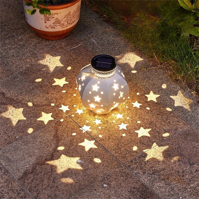 Outdoor Lighting Effects - Projektor Ogrodowy w Kształcie Gwiazdy, Wiszące