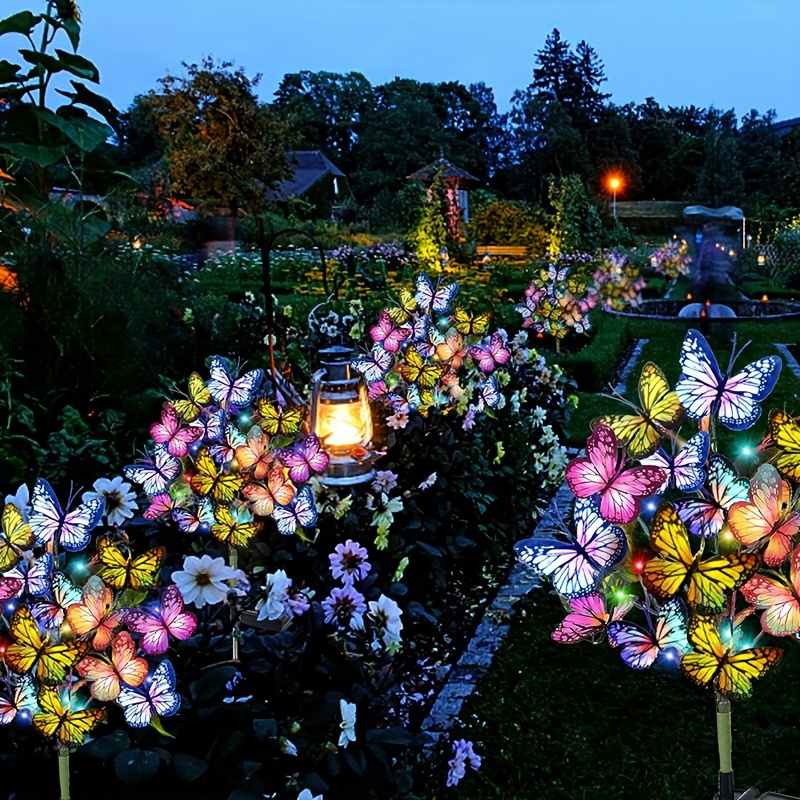 Outdoor Lighting Xmas - Solarny LED Motyl Lampki Ogrodowe Wodoodporne