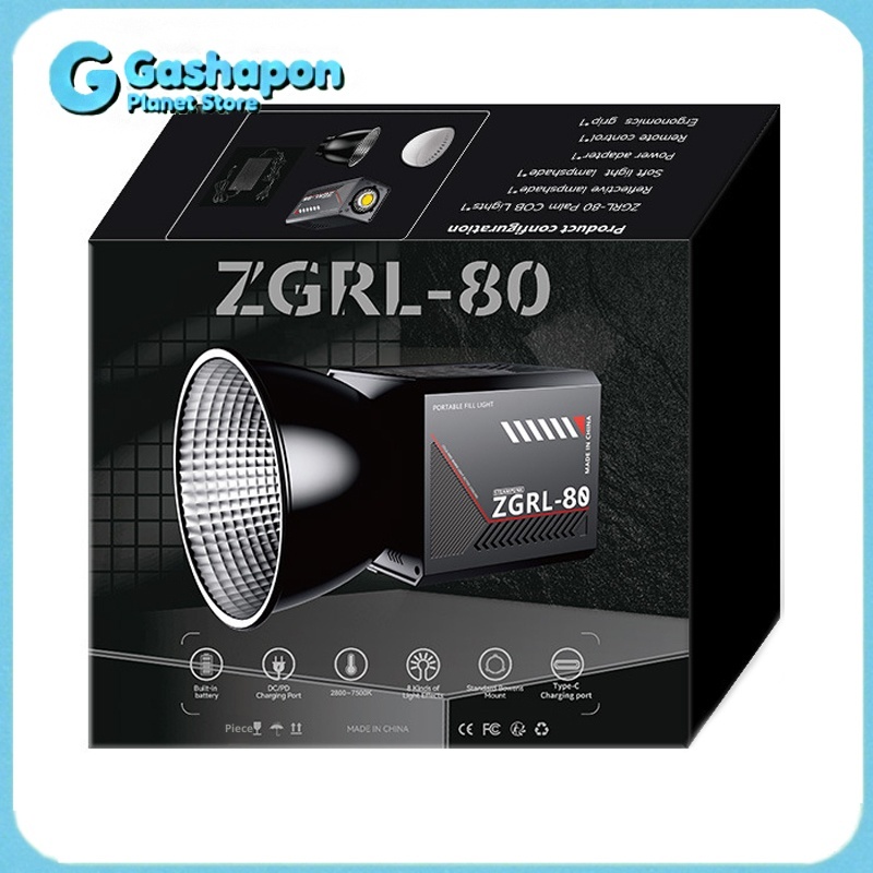 Outdoor Lighting Video Shooting - ZGRL80 80W COB Ręczna Lampa Wideo
