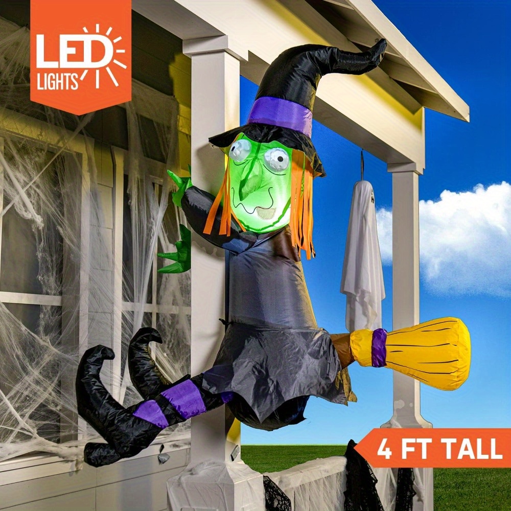 Outdoor Lighting Effects - Nadmuchiwana czarownica na Halloween o wysokości