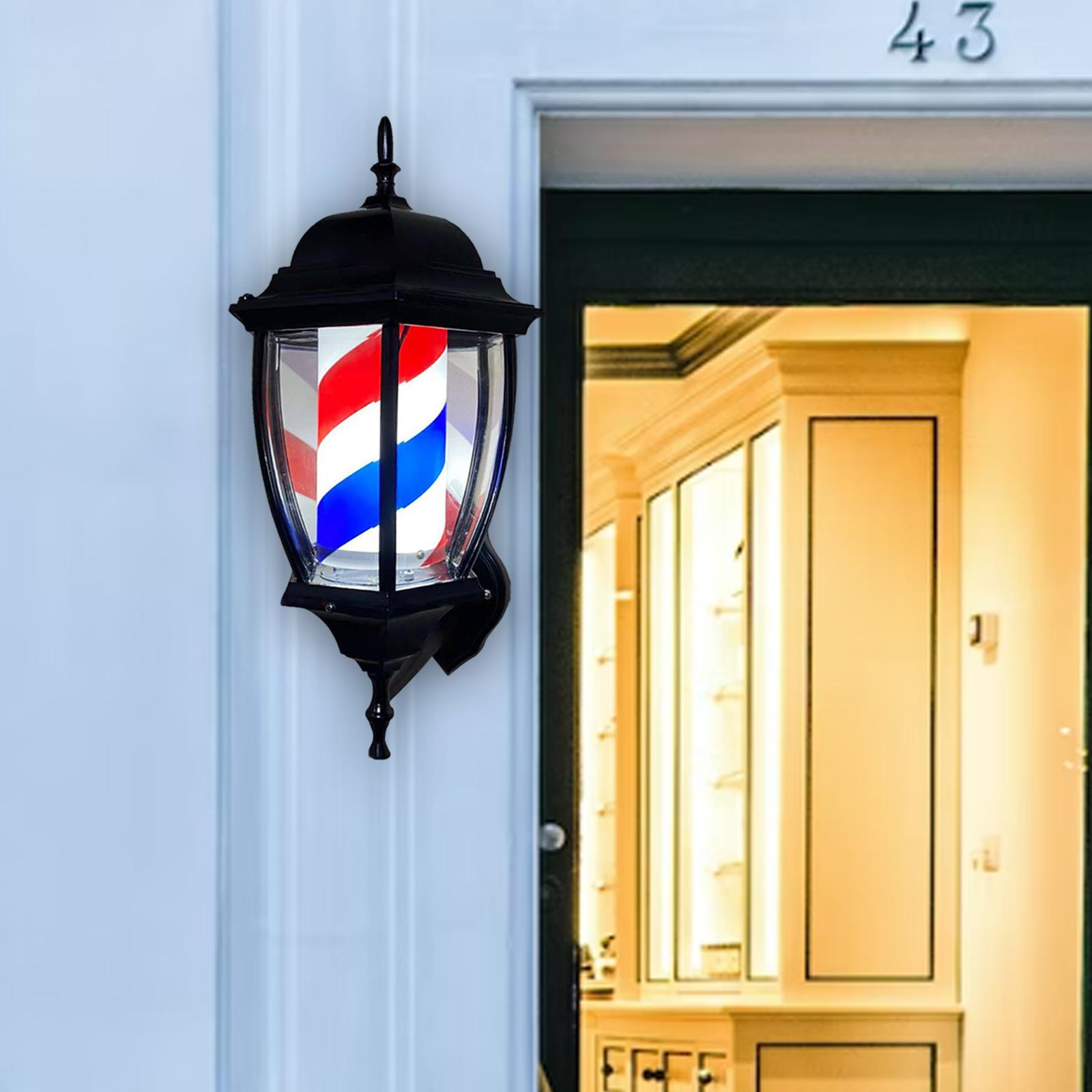 Outdoor Lighting With Outlet - Lampa Barber Pole Obrotowa Oświetlenie Zewnętrzne
