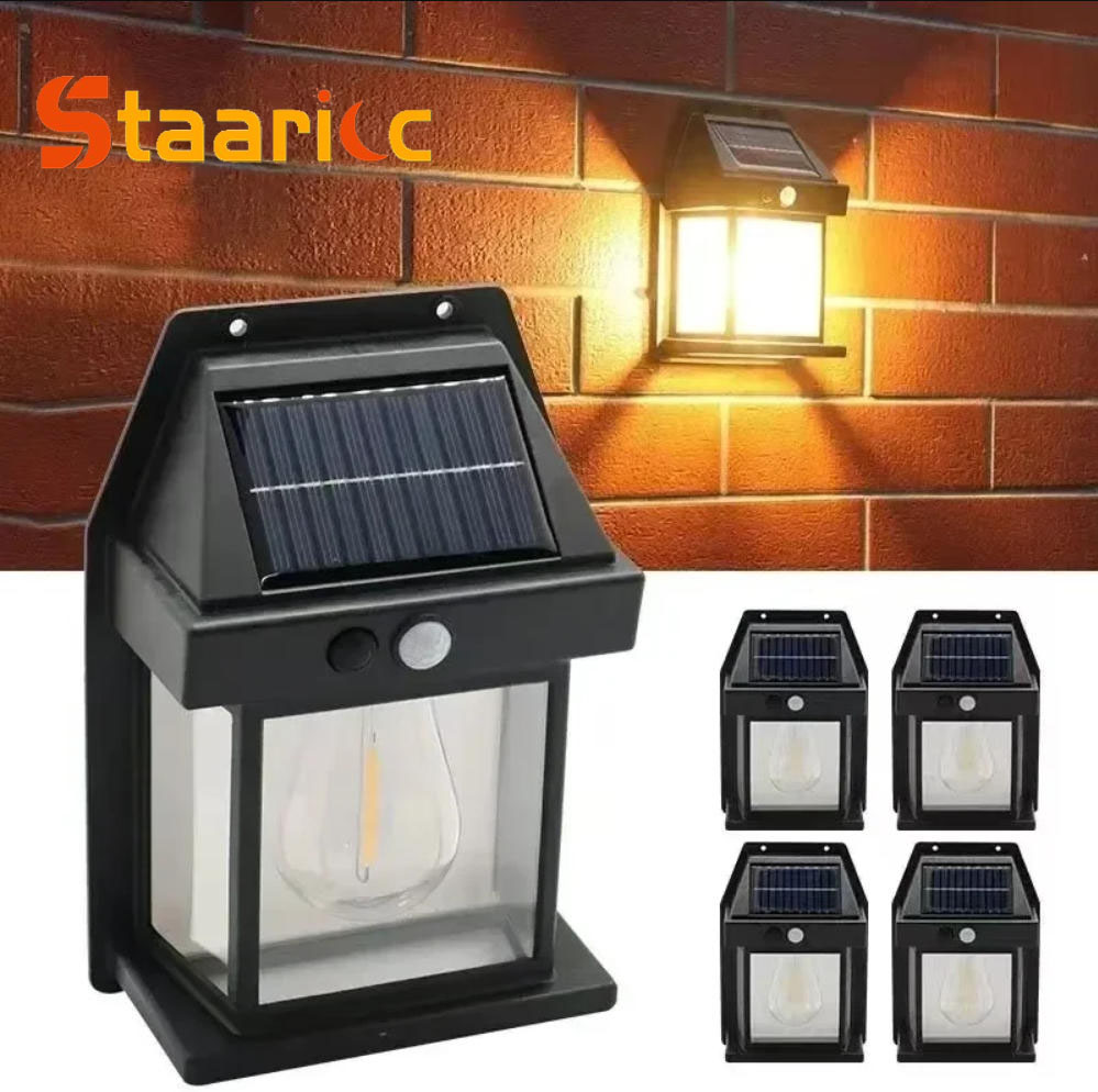 Outdoor Lighting Experts - Zewnętrzna solarna lampa ścienna z wolframowym
