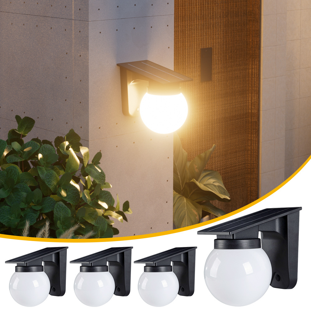 Outdoor Lighting With Outlet - Zewnętrzne lampy ścienne Solar Sphere, wodoodporne