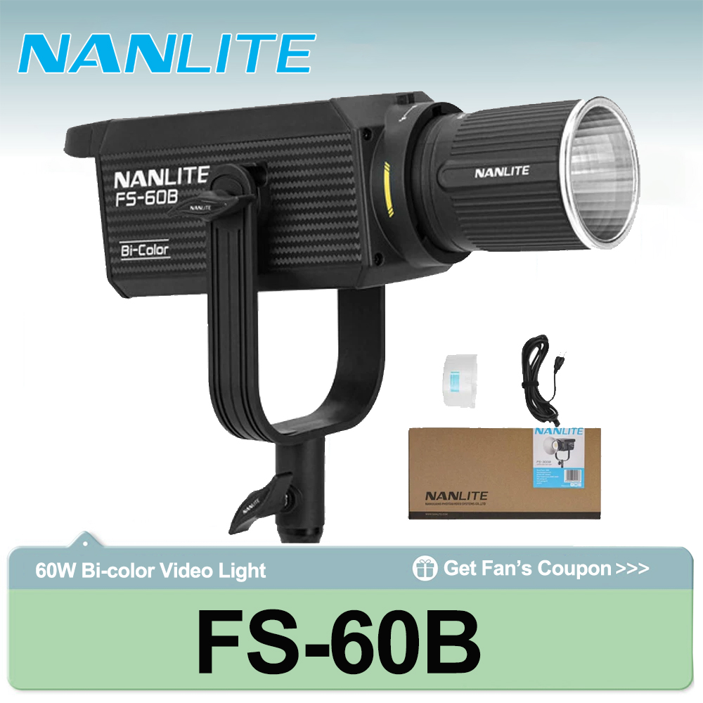 Outdoor Lighting Video Shooting - Nanlite FS-60B 70W Dwukolorowy Reflektor 2700K-6500K