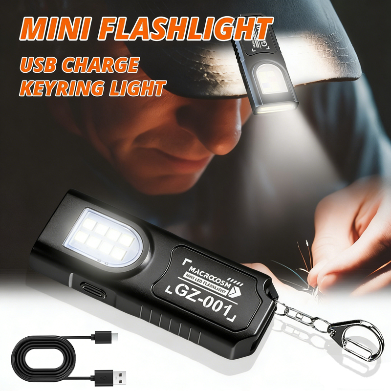 Led Flood Light - Latarka LED na breloczku, ładowana przez
