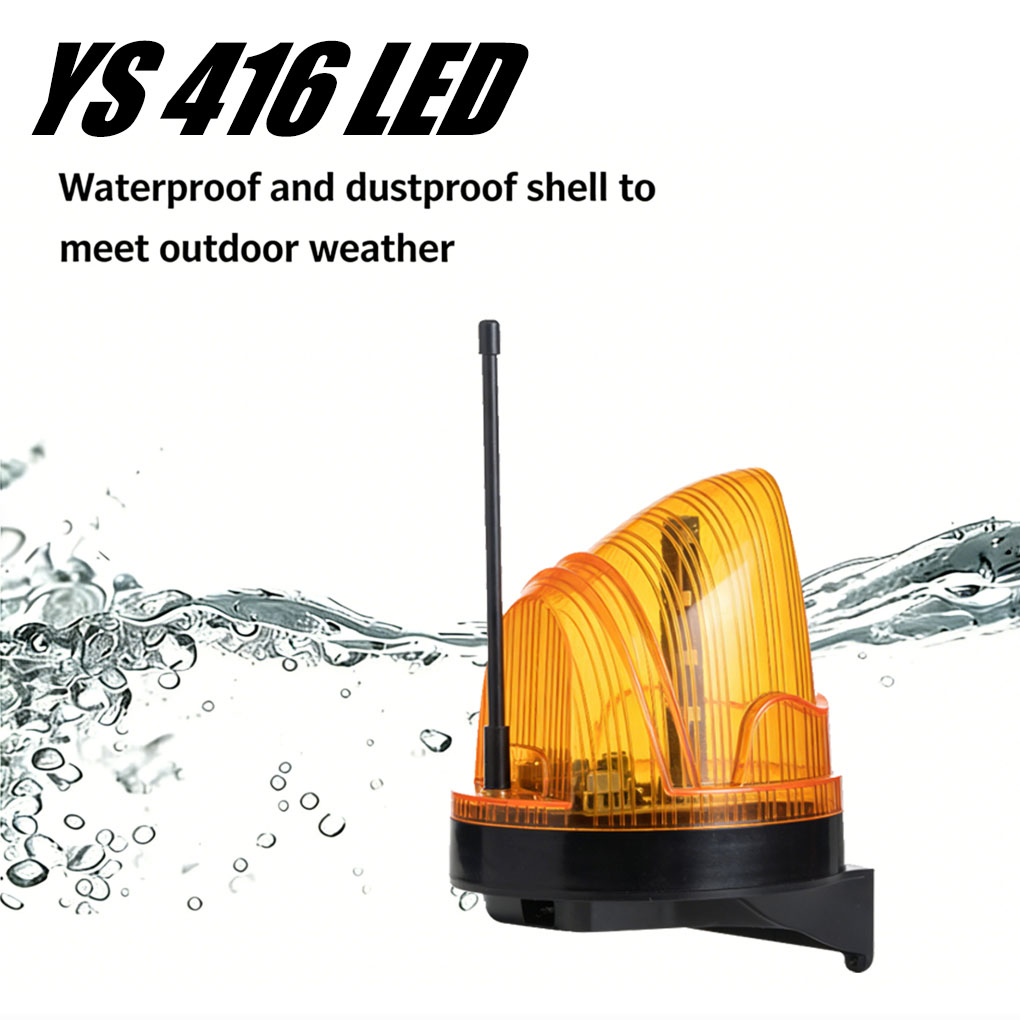 Outdoor Lighting With Outlet - Uniwersalna lampa ostrzegawcza LED 12V/220V, zewnętrzna