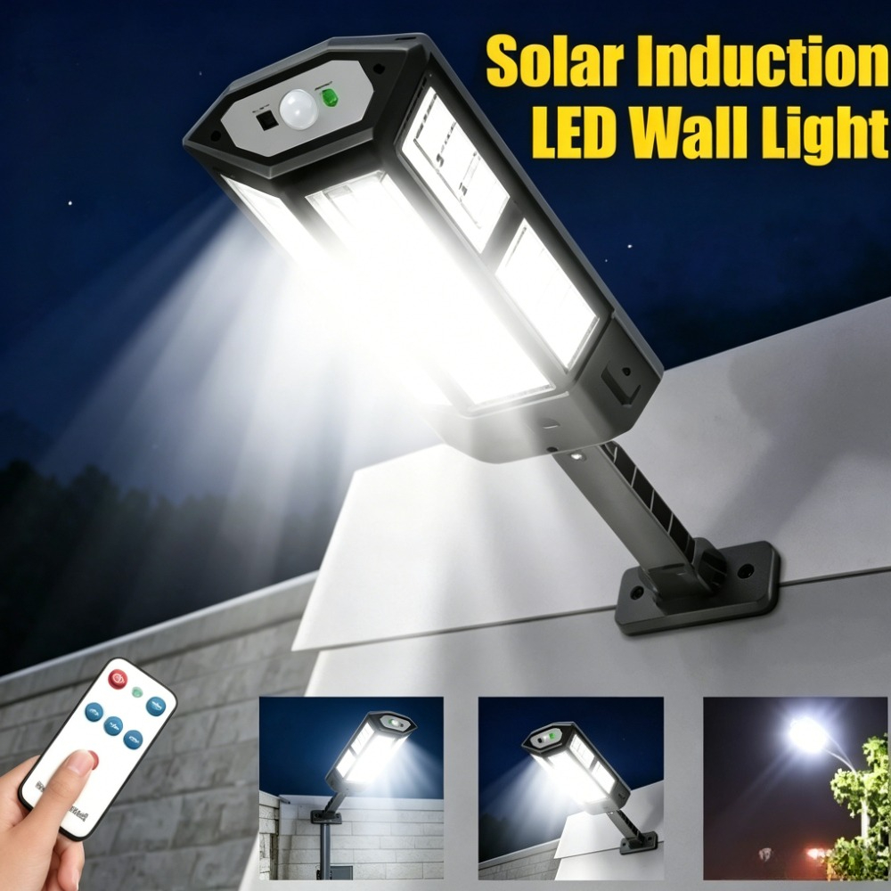 Outdoor Lighting With Outlet - Mocna lampa solarna LED do użytku