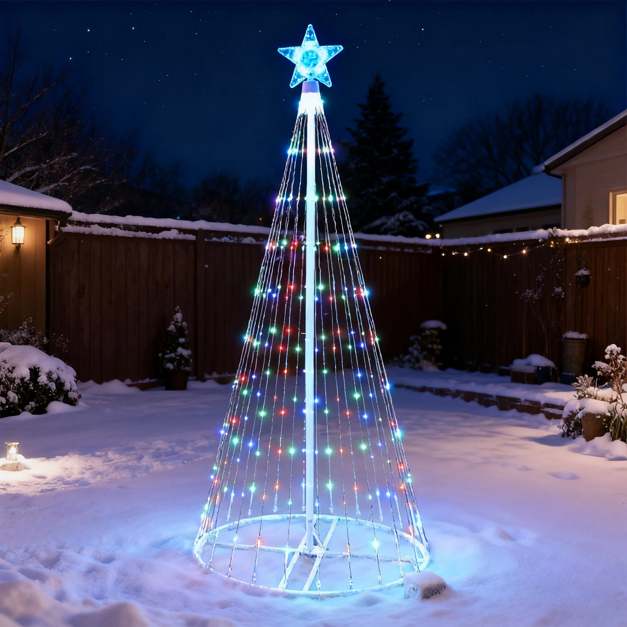 Lampki LED w kształcie wodospa – Outdoor Lighting Xmas recenzja i cena