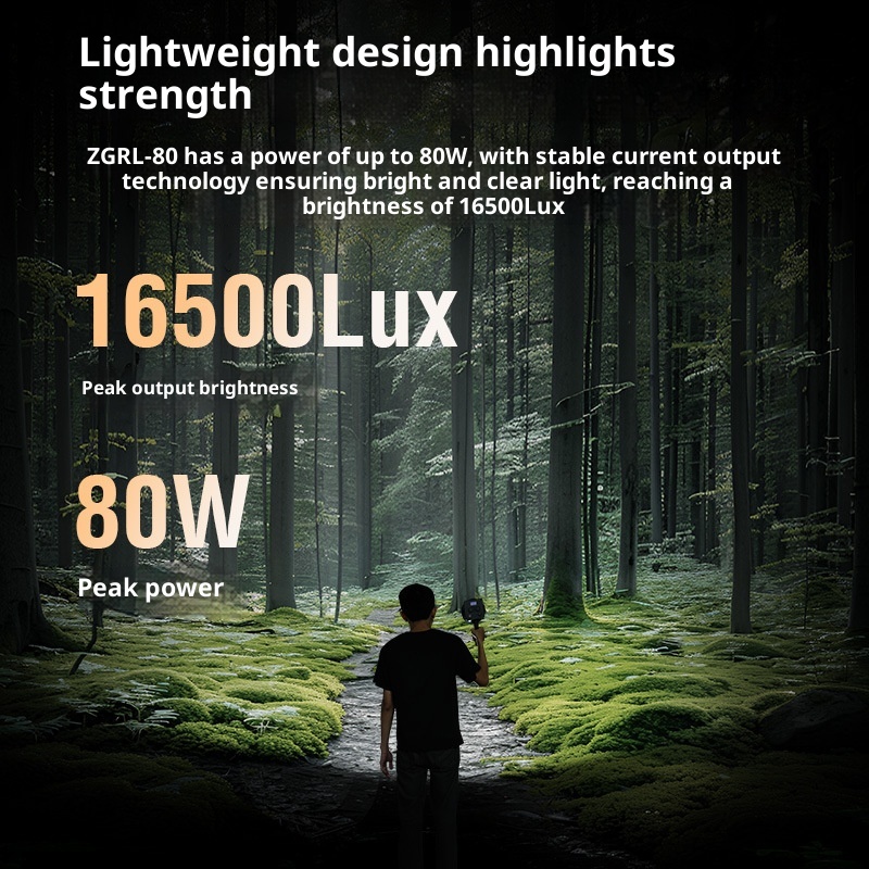 ZGRL80 80W COB Ręczna Lampa Wi – Outdoor Lighting Video Shooting recenzja i cena