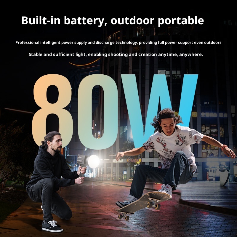 ZGRL80 80W COB Ręczna Lampa Wi – Outdoor Lighting Video Shooting recenzja i cena