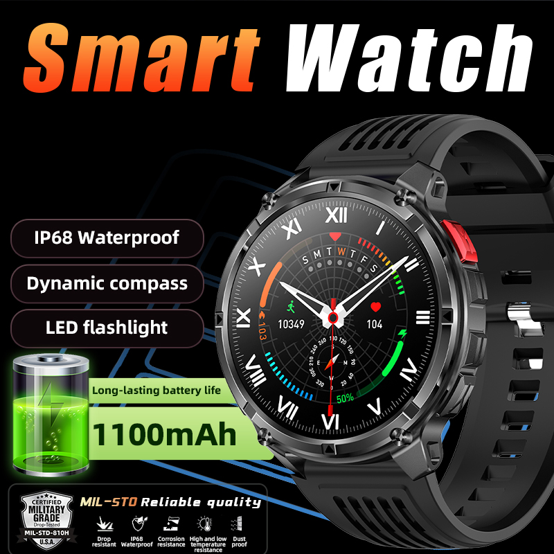 Smartwatch z baterią 1100mAh,  – Outdoor Lighting Ip Rating recenzja i cena
