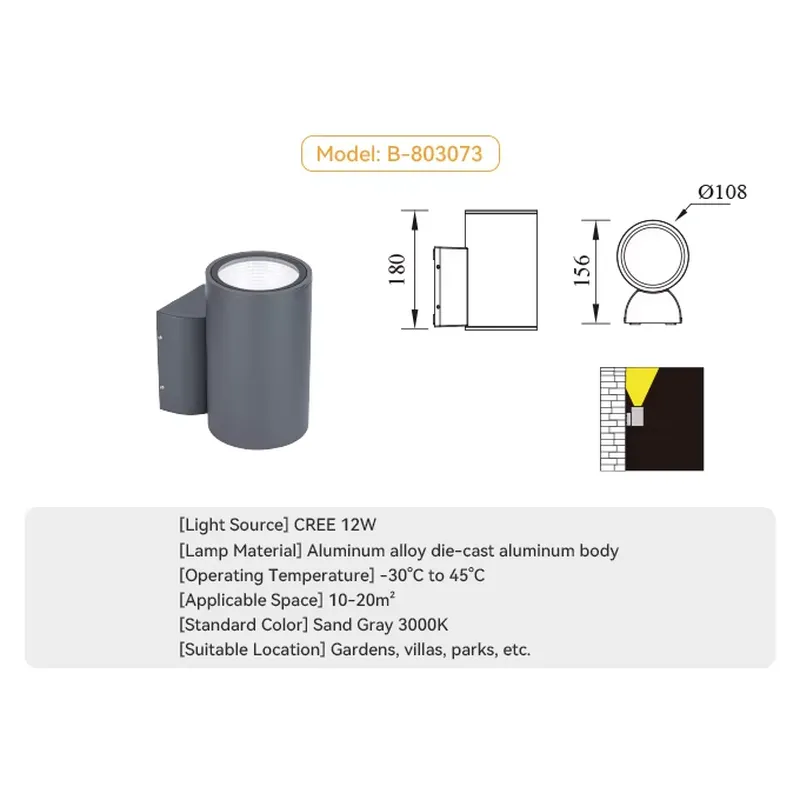 Zewnętrzna dekoracyjna lampa ś – Wall Lighting Outdoor recenzja i cena