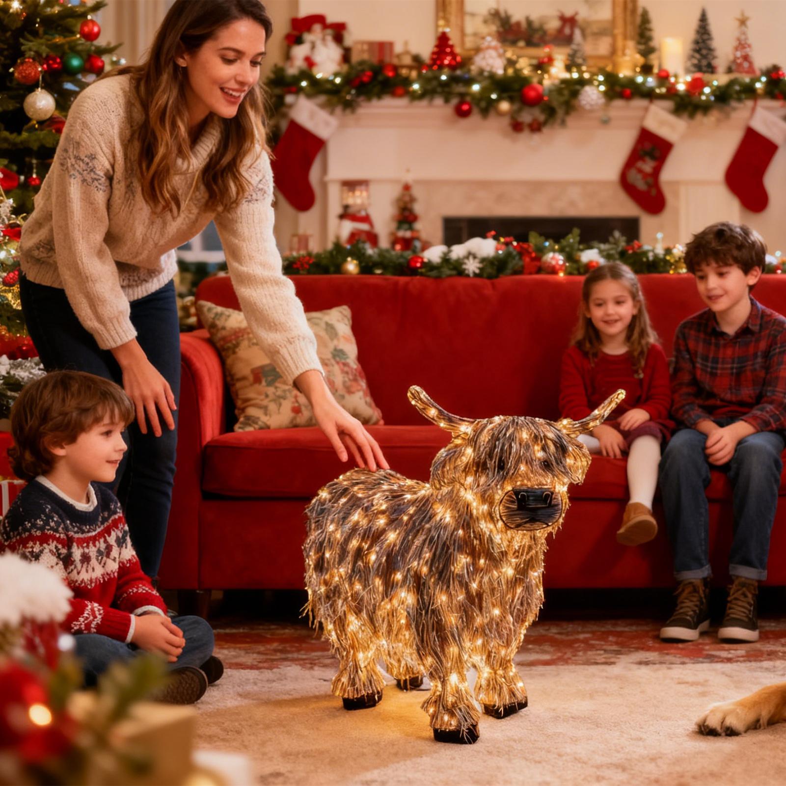 Dekoracje krowy, krowa 3D podś – Outdoor Lighting Xmas recenzja i cena