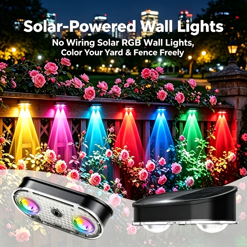 Lampa solarna RGB do ogrodzeni – Outdoor Lighting With Outlet recenzja i cena