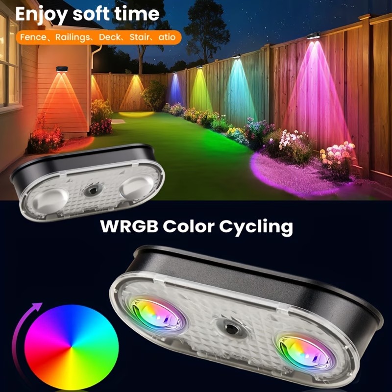 Lampa solarna RGB do ogrodzeni – Outdoor Lighting With Outlet recenzja i cena