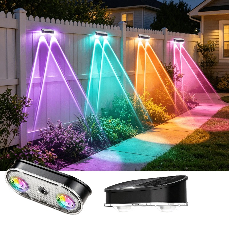 Lampa solarna RGB do ogrodzeni – Outdoor Lighting With Outlet recenzja i cena