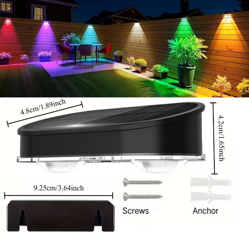 Lampa solarna RGB do ogrodzeni – Outdoor Lighting With Outlet recenzja i cena