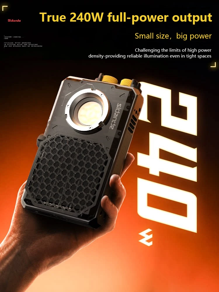 Sidande Q240C 240W Pełnokoloro – Outdoor Lighting Video Shooting recenzja i cena