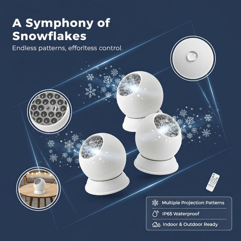 360 °   Obrotowa lampa projekc – Outdoor Lighting Xmas recenzja i cena