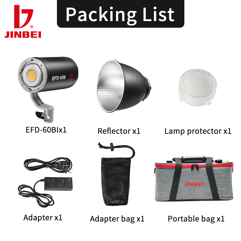 JINBEI EFD-60M Wysokiej jakośc – Outdoor Lighting Video Shooting recenzja i cena